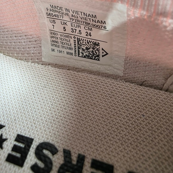 Converse Chuck Taylor‎ All Star Knit Slip On Pink Sneakers Womens Size 7 - Picture 8 of 8
